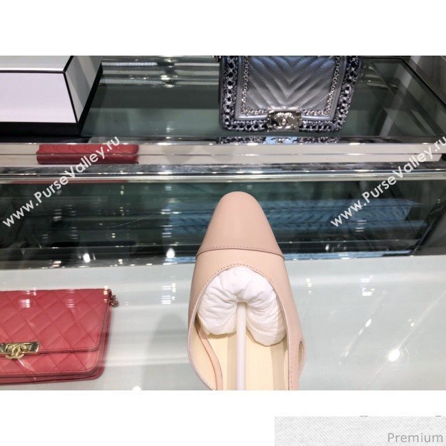 Chanel Flat Slingbacks Ballerina G31319 Light Pink 2019 (XO-9041620)