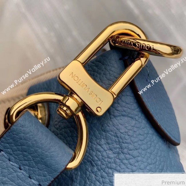 Louis Vuitton V Tote BB Monogram Empreinte Leather M44419 Blue 2019 (FANG-9041138)