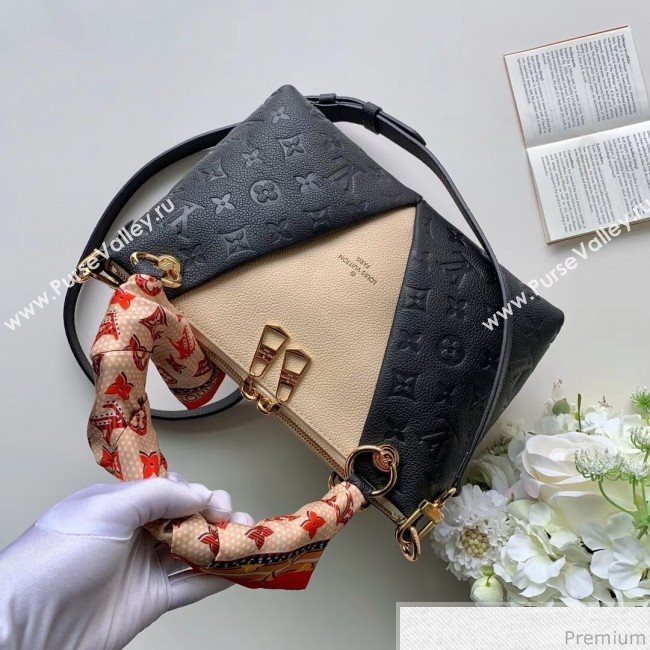 Louis Vuitton V Tote BB Monogram Empreinte Leather M44418 Black 2019 (FANG-9041139)