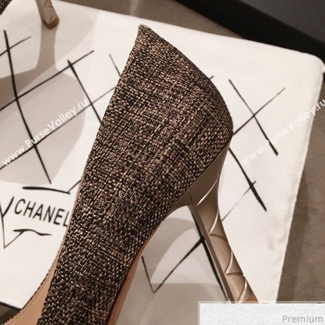 Chanel Pointed Heel Pump Gold 2019 (KL-9041648)