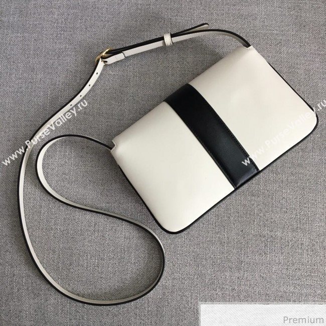 Gucci Arli Small Shoulder Bag 550129 White/Black 2018 (LGN-9031516)