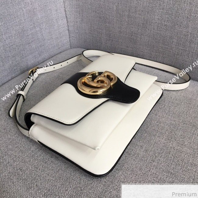 Gucci Arli Small Shoulder Bag 550129 White/Black 2018 (LGN-9031516)