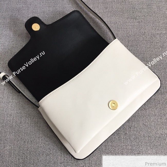 Gucci Arli Small Shoulder Bag 550129 White/Black 2018 (LGN-9031516)