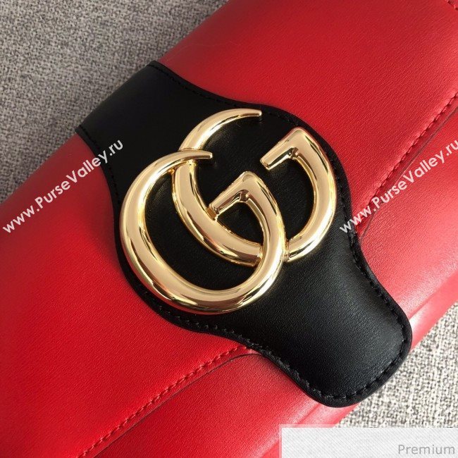 Gucci Arli Small Shoulder Bag 550129 Red/Black 2018 ( LGN-9031517)