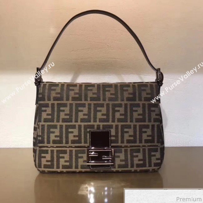 Fendi Vintage Baguette Shoulder Bag Brown 2019 (SUSU-9031534)