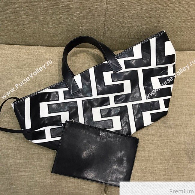 Celine Made in Tote Small Shopper Tote Bag Black/White 2019 (SSP-9031539)