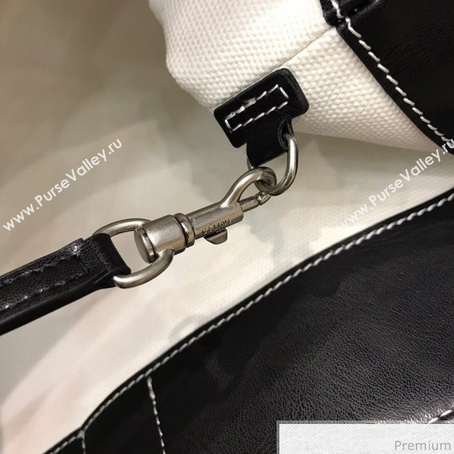 Celine Made in Tote Small Shopper Tote Bag Black/White 2019 (SSP-9031539)