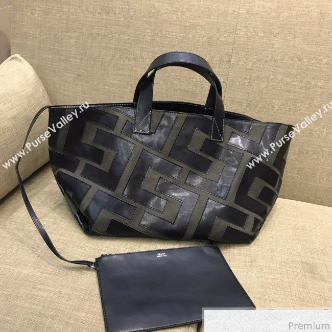 Celine Made in Tote Small Shopper Tote Bag Grey/Black 2019 (SSP-9031540)