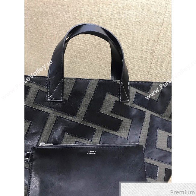 Celine Made in Tote Small Shopper Tote Bag Grey/Black 2019 (SSP-9031540)