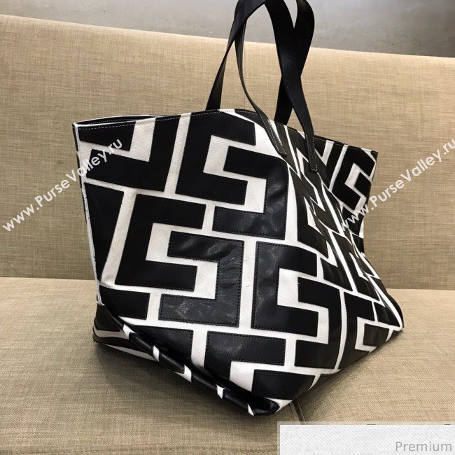 Celine Made in Tote Large Shopper Tote Bag Black/White 2019 (SSP-9031541)