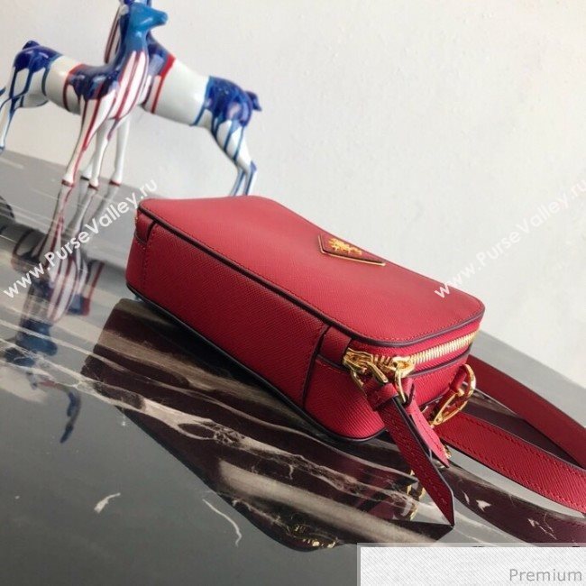 Prada Odette Saffiano Leather Belt Bag 1BL019 Red 2019 (PYZ-9031545)