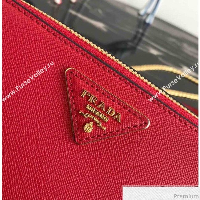 Prada Odette Saffiano Leather Belt Bag 1BL019 Red 2019 (PYZ-9031545)