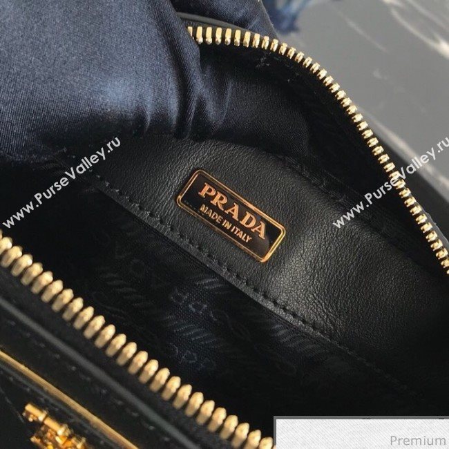 Prada Odette Saffiano Leather Belt Bag 1BL019 Black 2019 (PYZ-9031544)