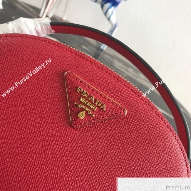 Prada Odette Saffiano Leather Bag 1BH123 Red 2019 (PYZ-9031550)