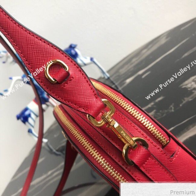 Prada Odette Saffiano Leather Bag 1BH123 Red 2019 (PYZ-9031550)