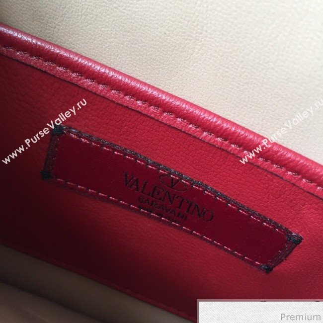 Valentino Lambskin Rockstud Spike Clutch Pink 2019 (JDP-9031602)