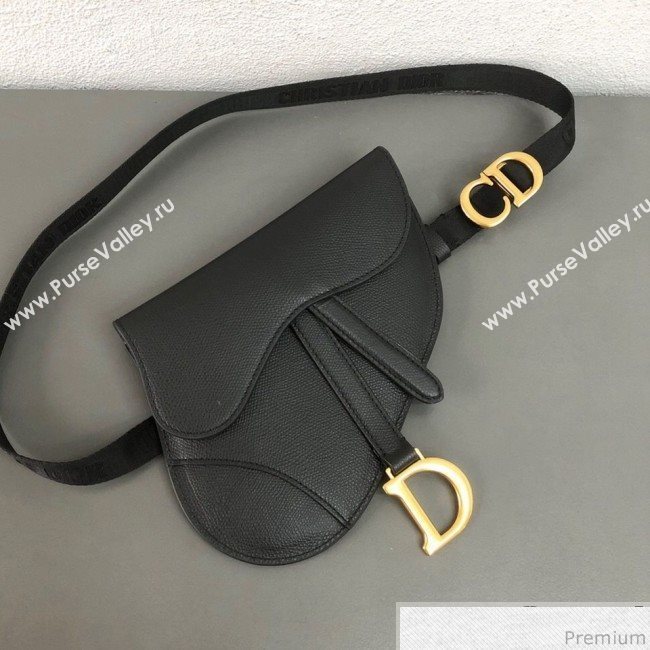 Dior CD Saddle Belt Bag Black 2019 (WEIP-9031612)