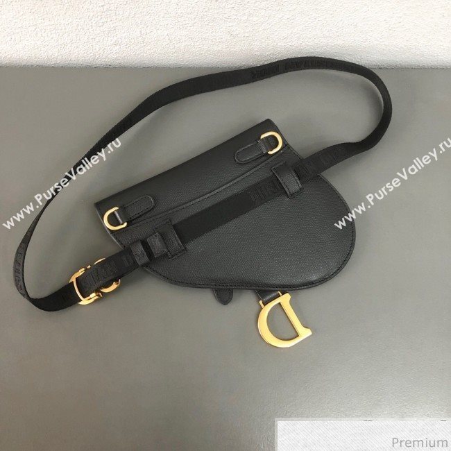 Dior CD Saddle Belt Bag Black 2019 (WEIP-9031612)