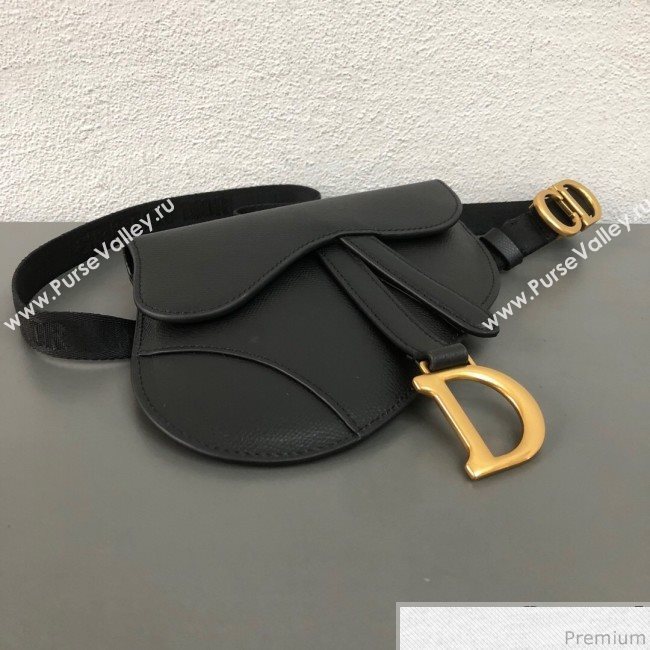 Dior CD Saddle Belt Bag Black 2019 (WEIP-9031612)