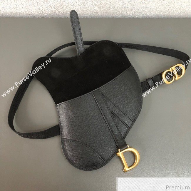 Dior CD Saddle Belt Bag Black 2019 (WEIP-9031612)