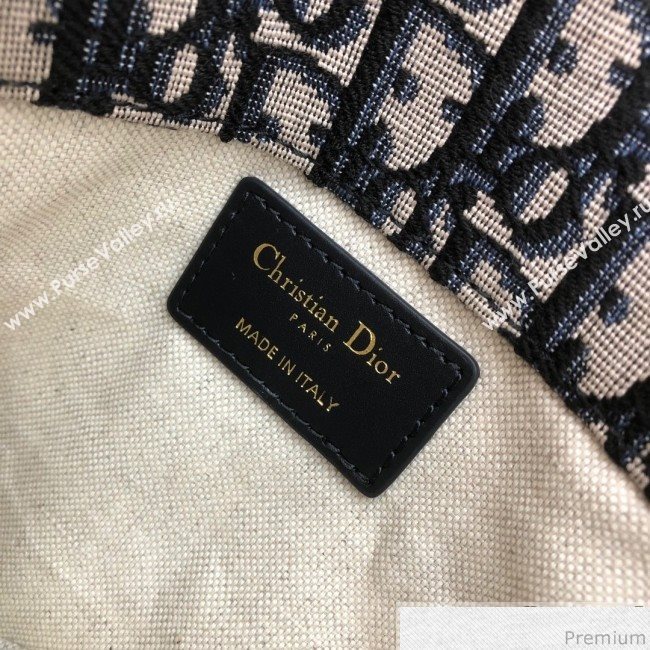 Dior CD Oblique Canvas Saddle Belt Bag Blue 2019 (WEIP-9031614)