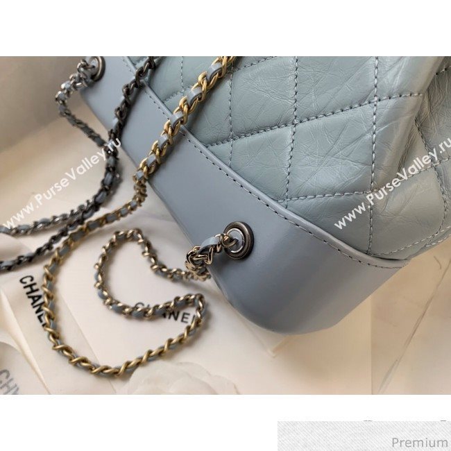 Chanel Gabrielle Small Backpack in Aged Calfskin A94485 Light Blue 2019 (BLWX-9031420)