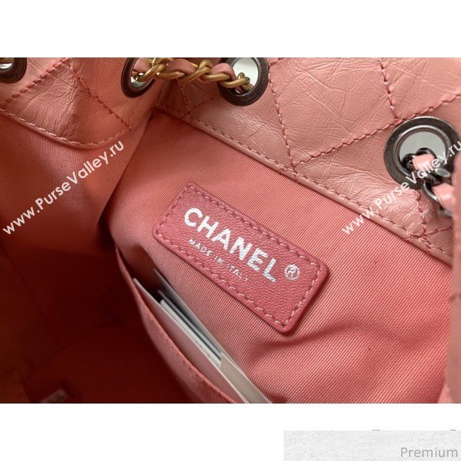 Chanel Gabrielle Small Backpack in Aged Calfskin A94485 Light Pink 2019 (BLWX-9031421)