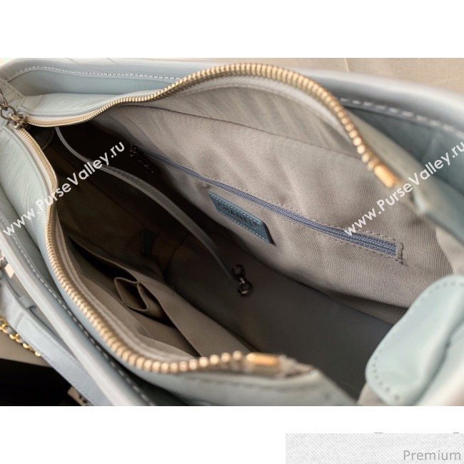 Chanel Gabrielle Hobo Bag in Aged Calfskin A93824 Light Blue 2019 (BLWX-9031417)