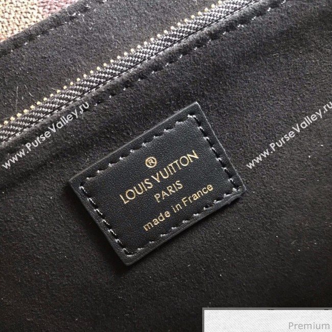 Louis Vuitton Vavin PM Chain Shoulder Bag N40113 Damier Ebene Canvas/Creme White 2019 (LVSJ-9031440)