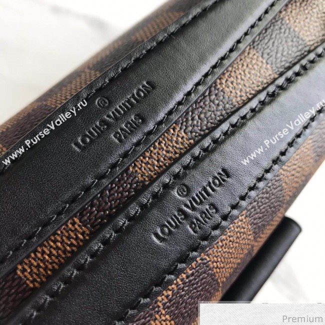 Louis Vuitton Vavin PM Chain Shoulder Bag N40113 Damier Ebene Canvas/Creme White 2019 (LVSJ-9031440)