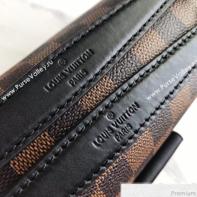 Louis Vuitton Vavin PM Chain Shoulder Bag N40109 Damier Ebene Canvas/Red 2019 (LVSJ-9031441)