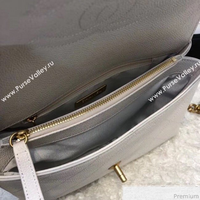 Chanel Grained Calfskin Flap Top Handle Bag AS0305 White 2019 (XXY-9031449)
