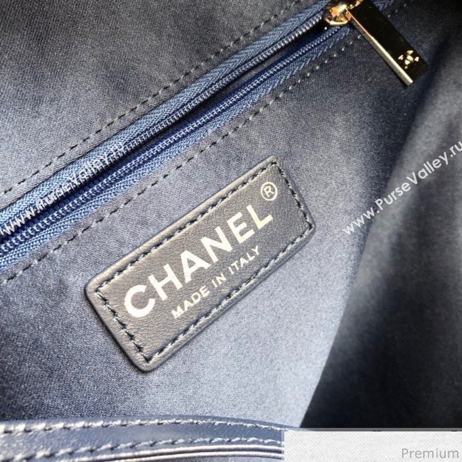 Chanel Sequins Tweed and Quilting Nylon Backpack Blue 2019 (YD-9031505)