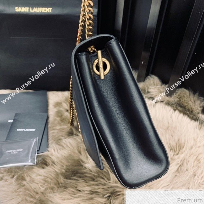 Saint Laurent Medium Reversible Kate in Suede and Smooth Leather 553804 Black 2019 (JUND-9031901)