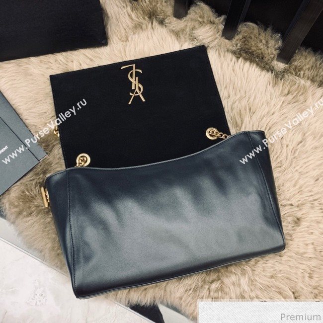 Saint Laurent Medium Reversible Kate in Suede and Smooth Leather 553804 Black 2019 (JUND-9031901)