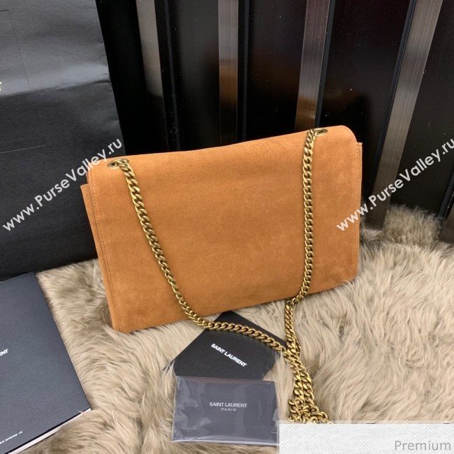 Saint Laurent Medium Reversible Kate in Suede and Smooth Leather 553804 Camel 2019 (JUND-9031902)