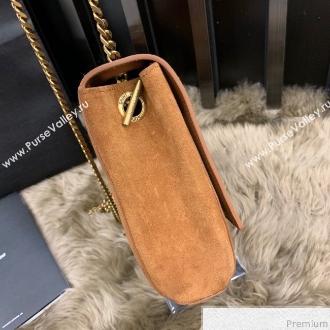 Saint Laurent Medium Reversible Kate in Suede and Smooth Leather 553804 Camel 2019 (JUND-9031902)