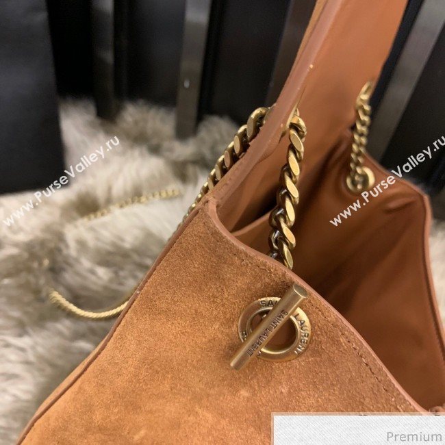 Saint Laurent Medium Reversible Kate in Suede and Smooth Leather 553804 Camel 2019 (JUND-9031902)