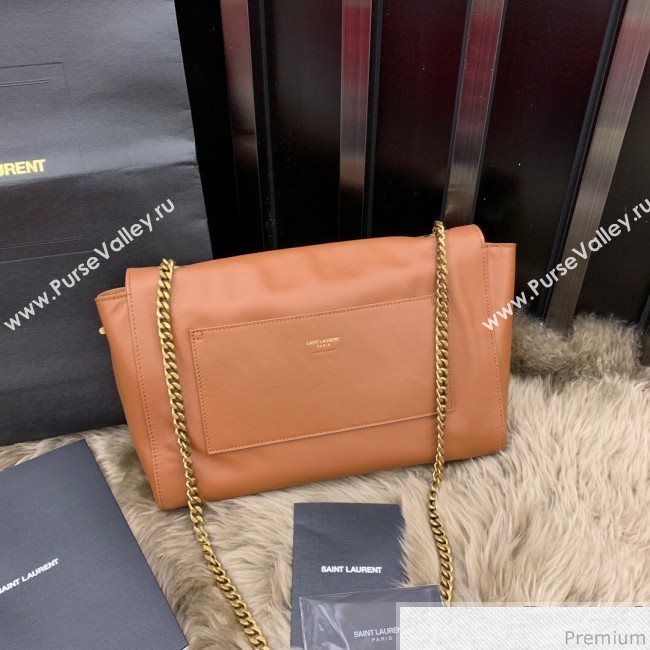 Saint Laurent Medium Reversible Kate in Suede and Smooth Leather 553804 Camel 2019 (JUND-9031902)