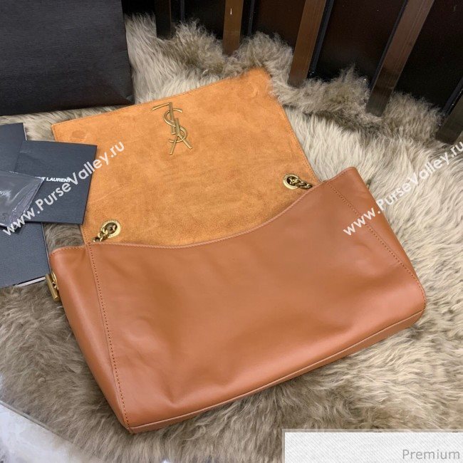 Saint Laurent Medium Reversible Kate in Suede and Smooth Leather 553804 Camel 2019 (JUND-9031902)