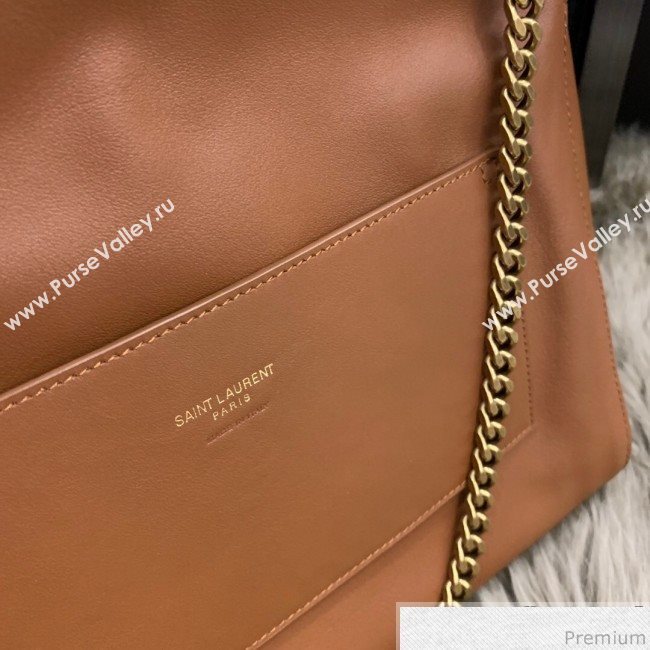 Saint Laurent Medium Reversible Kate in Suede and Smooth Leather 553804 Camel 2019 (JUND-9031902)