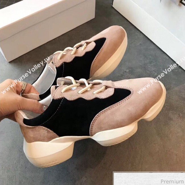 Chanel Pigskin Suede Sneaker Light Pink 2019 (EM-9031912)