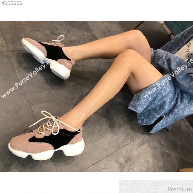 Chanel Pigskin Suede Sneaker Light Pink 2019 (EM-9031912)