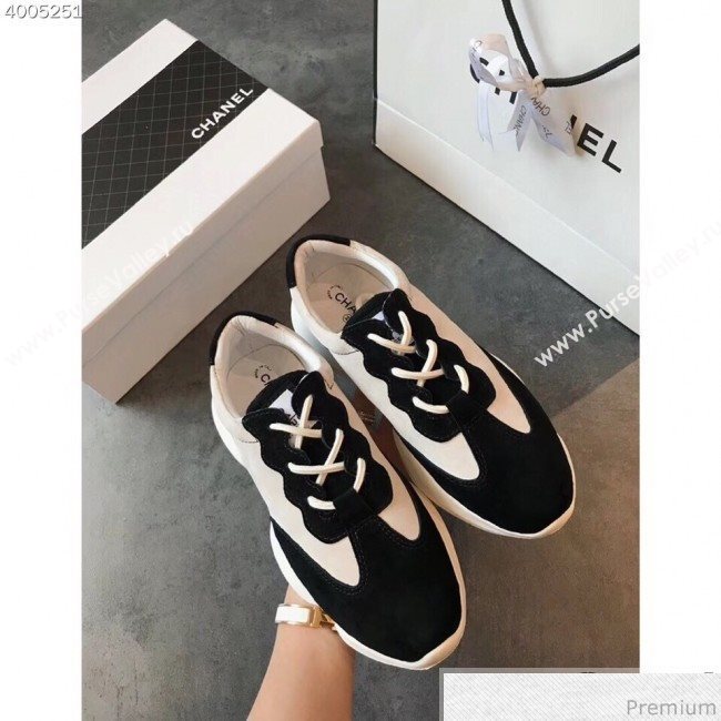 Chanel Pigskin Suede Sneaker Black 2019 (EM-9031913)