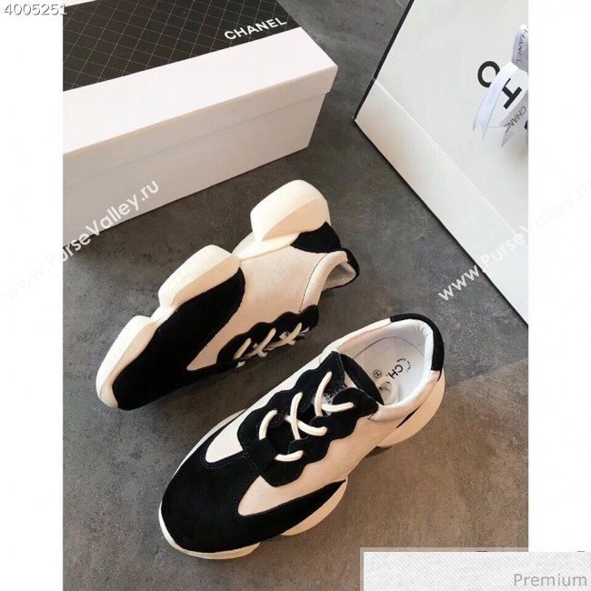 Chanel Pigskin Suede Sneaker Black 2019 (EM-9031913)