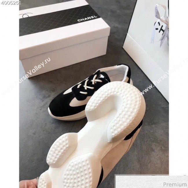 Chanel Pigskin Suede Sneaker Black 2019 (EM-9031913)