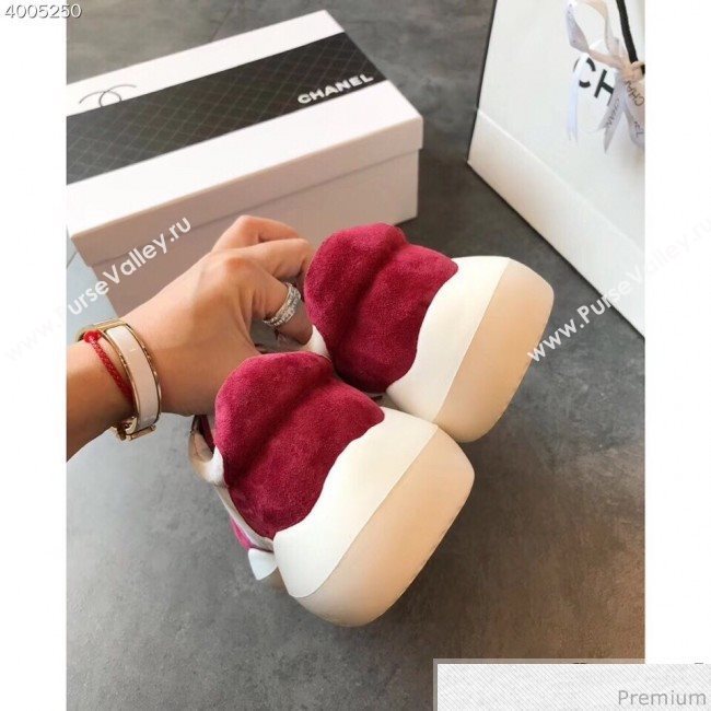 Chanel Pigskin Suede Sneaker Red 2019 (EM-9031914)