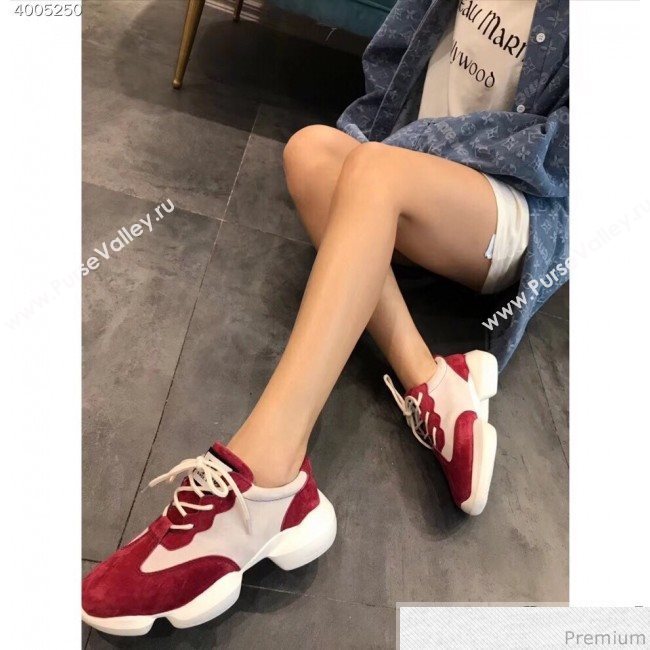 Chanel Pigskin Suede Sneaker Red 2019 (EM-9031914)