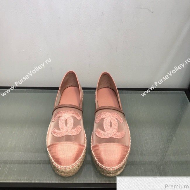 Chanel Mesh Espadrilles G34651 Pink 2019 (HANB-9031926)