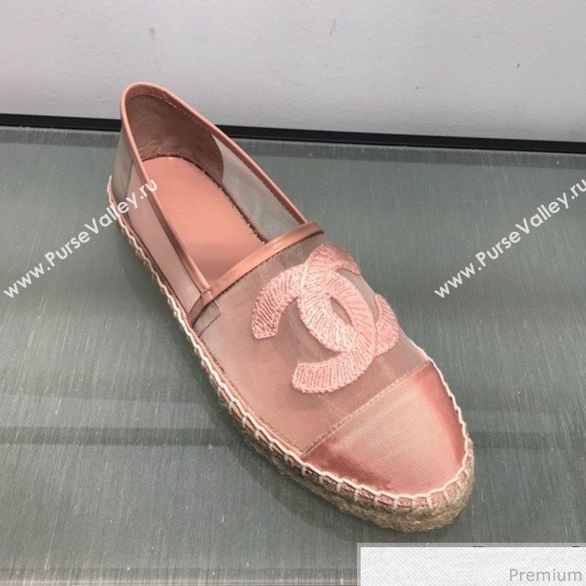 Chanel Mesh Espadrilles G34651 Pink 2019 (HANB-9031926)